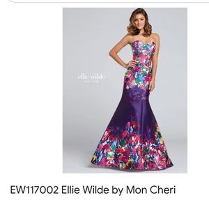 Boutique formal dres Ellie Wilde sz2 Strapless,sweetheart neckline,mermaid style